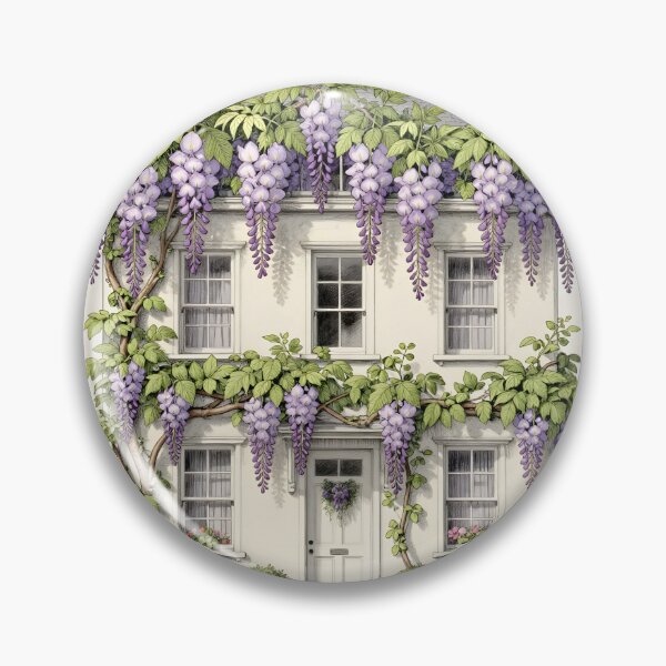 Item preview, Regency Wisteria House – Vintage Botanical Light designed and sold by EmeraldeaArt.