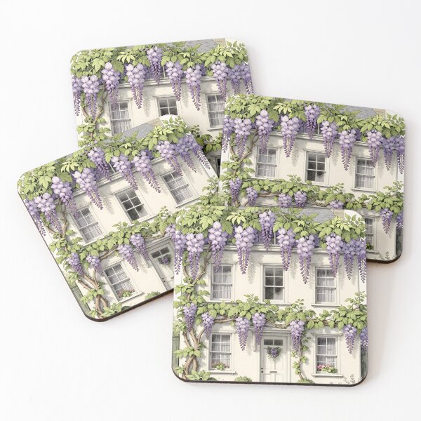 Item preview, Regency Wisteria House – Vintage Botanical Light designed and sold by EmeraldeaArt.
