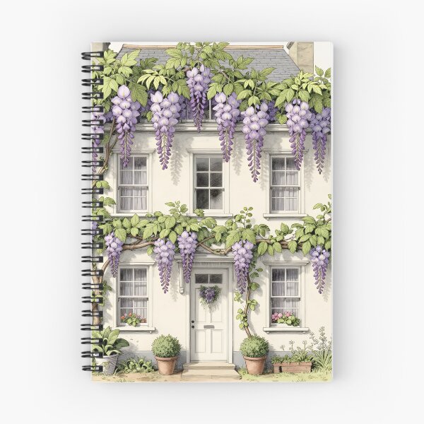Item preview, Regency Wisteria House – Vintage Botanical Light designed and sold by EmeraldeaArt.