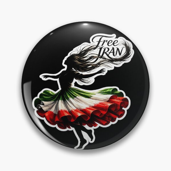 Item preview, Free Iran – Woman of Freedom - Iran Revolution 2026 Dance Art designed and sold by YG - YiddisheGesheft.
