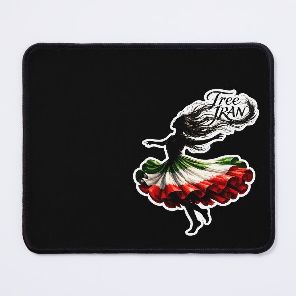 Item preview, Free Iran – Woman of Freedom - Iran Revolution 2026 Dance Art designed and sold by YG - YiddisheGesheft.