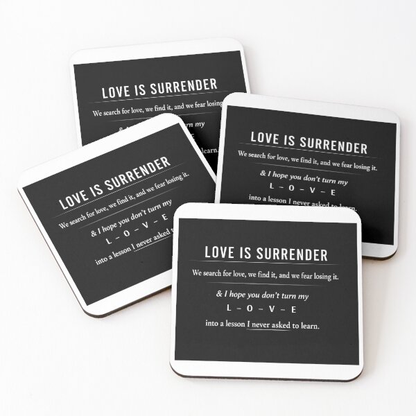 Item preview, love is surrender  designed and sold by ocd_Jessica.