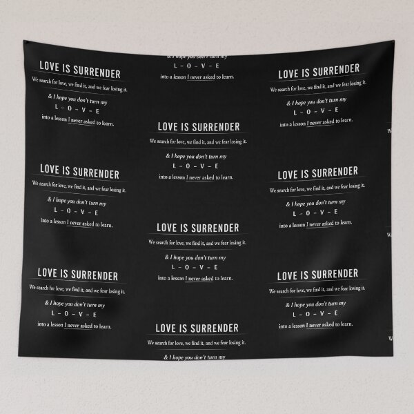 Item preview, love is surrender  designed and sold by ocd_Jessica.