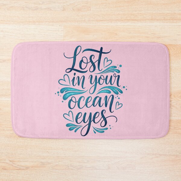 Item preview, Lost in Your Ocean Eyes – Coastal Valentine Typography Design designed and sold by Sea Gem.
