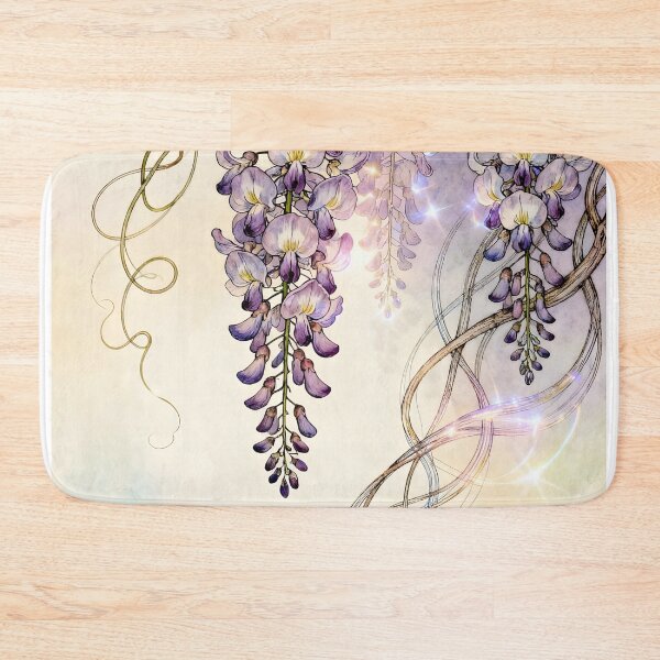 Item preview, Joyful Wisteria Doodles – Vintage Floral Whimsy designed and sold by EmeraldeaArt.