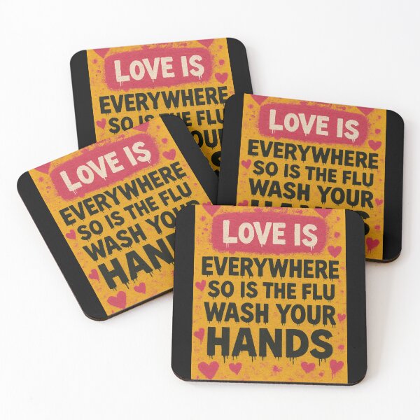 Item preview, Love is Everywhere So is The Flu Wash Your Hands designed and sold by JI-PIXEL-PLACE.
