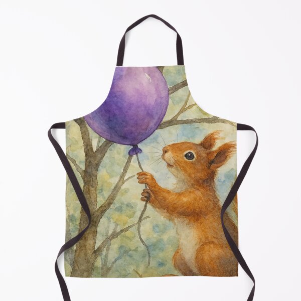 Item preview, Squirrel and the Purple Balloon  designed and sold by TinCatOutPost.