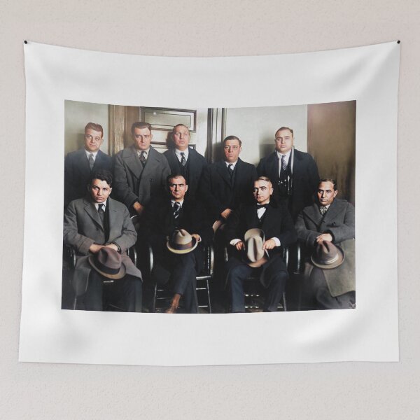 Item preview, Al Capone and other gangsters designed and sold by Van Sverigen Redbubble Shop.