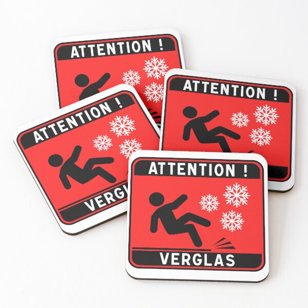 Item preview, Warning sign: black ice, snowfall designed and sold by Panneaux et signalisations - NPOITEVIN.