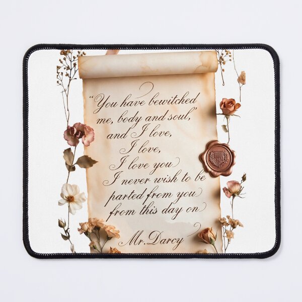 Item preview, Note with romantic words written on parchment among flowers and ribbons in soft colors designed and sold by SpaceartLilu.