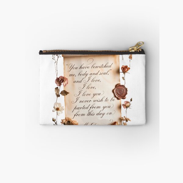 Item preview, Note with romantic words written on parchment among flowers and ribbons in soft colors designed and sold by SpaceartLilu.