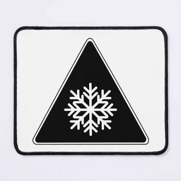 Item preview, Warning sign: Snowfall, black ice, slippery conditions designed and sold by Panneaux et signalisations - NPOITEVIN.