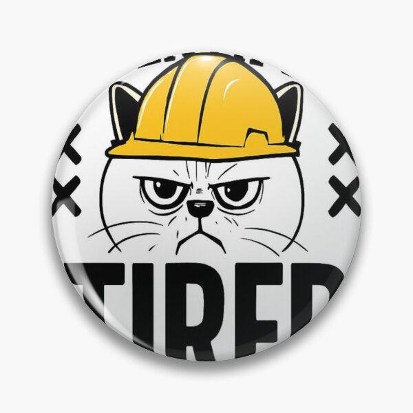 Item preview, Tired construction cat designed and sold by Joeandmat .