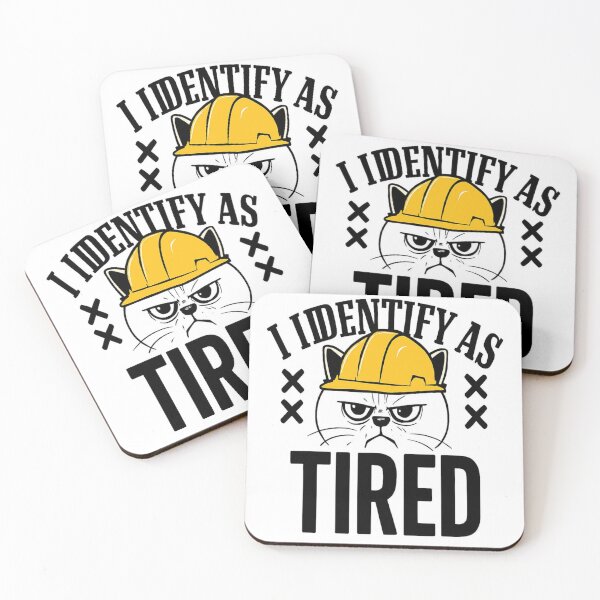 Item preview, Tired construction cat designed and sold by Joeandmat .
