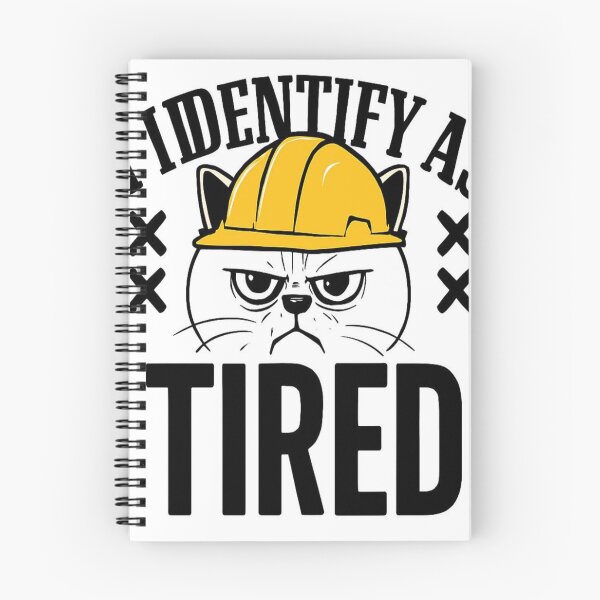 Item preview, Tired construction cat designed and sold by Joeandmat .