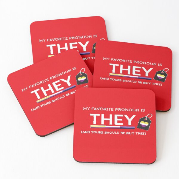 Item preview, My Favorite Pronoun is They: Funny Non-Binary Pride designed and sold by rainbowgremlin.