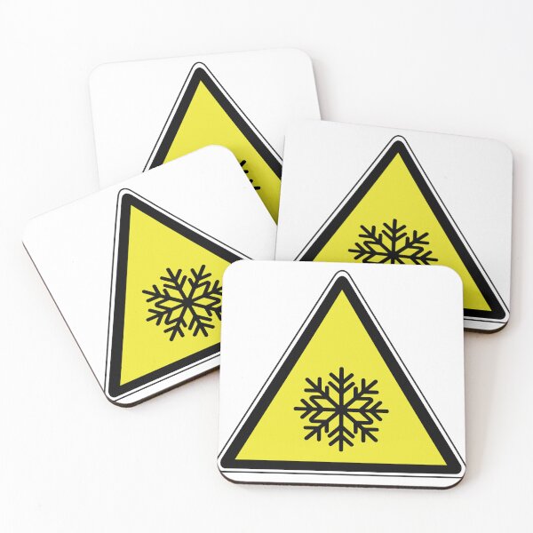 Item preview, Warning sign: Snowfall, black ice, slippery conditions designed and sold by Panneaux et signalisations - NPOITEVIN.
