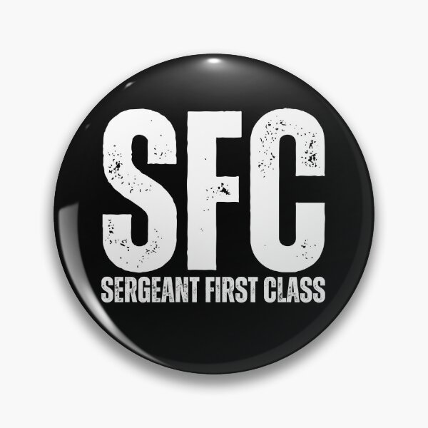 Artikelvorschau, SFC Sergeant First Class – Markantes, im Used-Look gehaltenes Militärdesign zu Ehren der Führung der US-Armee, weiße Schriftart entworfen und verkauft von GFamilyC.