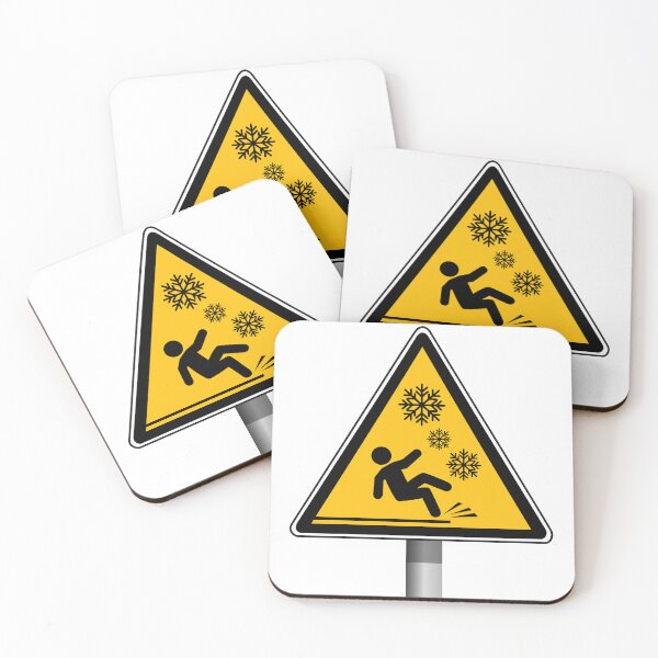 Item preview, Warning sign: black ice, snowfall designed and sold by Panneaux et signalisations - NPOITEVIN.
