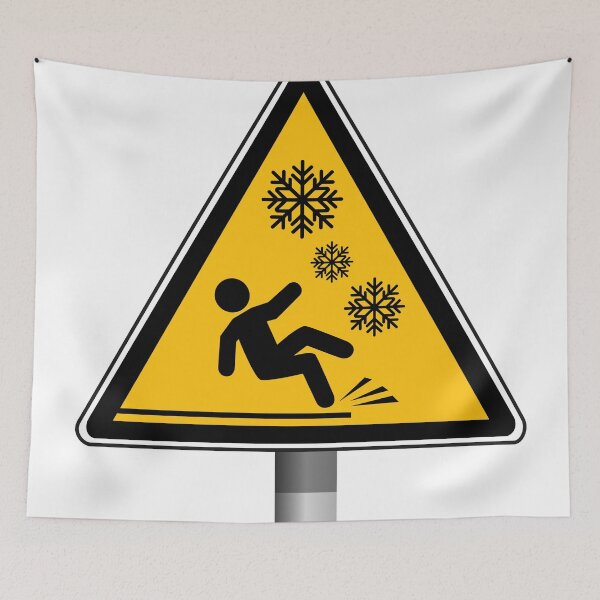 Item preview, Warning sign: black ice, snowfall designed and sold by Panneaux et signalisations - NPOITEVIN.