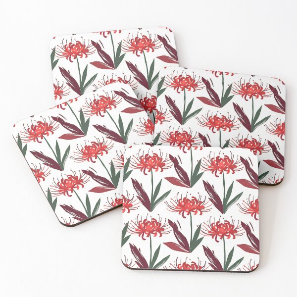 Item preview, Seamless graphic red spider lily floral pattern designed and sold by daniiy.