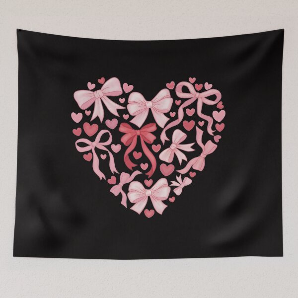 Item preview, Pink Coquette Valentine Heart, Valentine, Coquette Valentine Heart, Valentines day, Valentine Heart designed and sold by DesignDenDo ⭐⭐⭐⭐⭐.