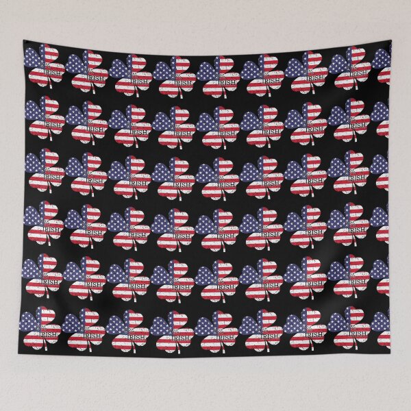 Item preview, 0% Irish St Patrick's Day USA Flag Shamrock designed and sold by RoyesButler.