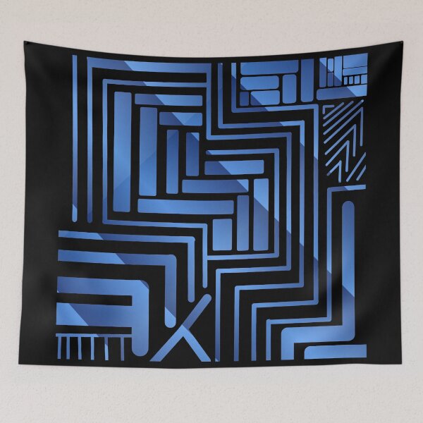 Item preview, Cybernetic Labyrinth Blue designed and sold by UrbanPrts.