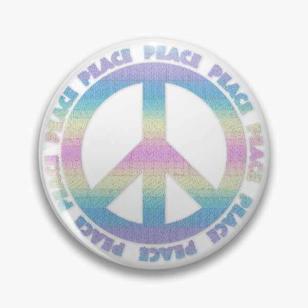 Item preview, Pastel Rainbow Embroidery Peace designed and sold by Nina May Designs.