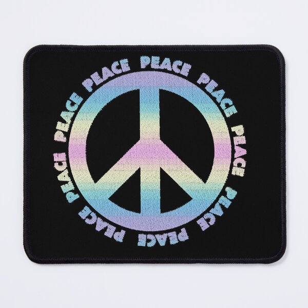 Item preview, Pastel Rainbow Embroidery Peace designed and sold by Nina May Designs.