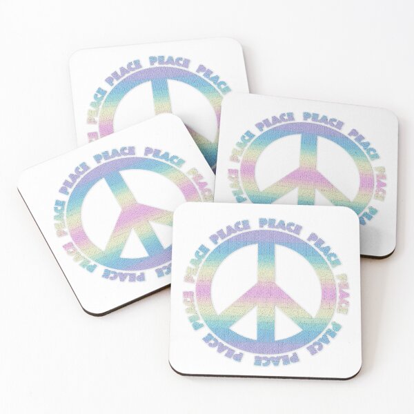 Item preview, Pastel Rainbow Embroidery Peace designed and sold by Nina May Designs.