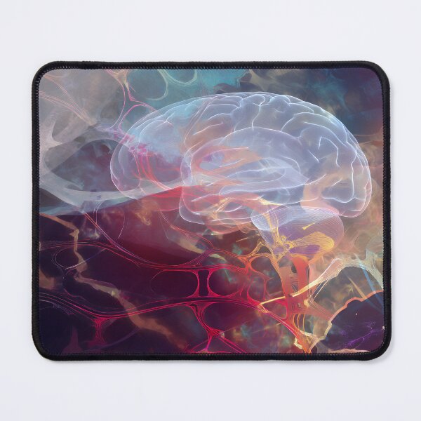 Item preview, Surreal Brain in Rainbow Nebula – Psychedelic Neural Art designed and sold by EK-World.