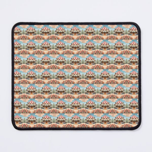 Item preview, Grand Fair Vintage Royal Carousel Whimsical Kaleidoscope Textile 3X designed and sold by Zeporas Castle.