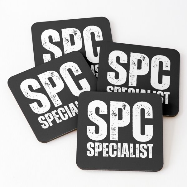 Item preview, SPC Specialist – Bold Distressed Military Design Honoring U.S. Army Soldiers White Font designed and sold by GFamilyC.