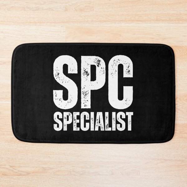 Item preview, SPC Specialist – Bold Distressed Military Design Honoring U.S. Army Soldiers White Font designed and sold by GFamilyC.