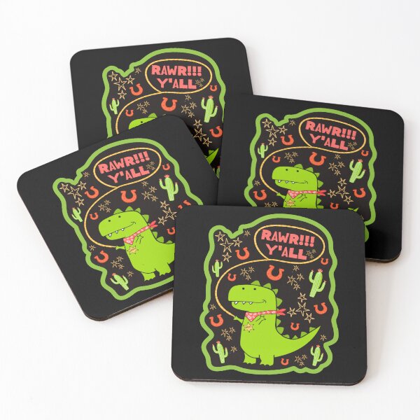 Item preview, Cowboy Dinosaur Rawr Cute Kawaii Godzilla designed and sold by Renata Illustrata.
