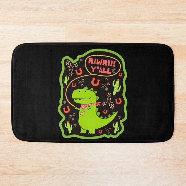 Item preview, Cowboy Dinosaur Rawr Cute Kawaii Godzilla designed and sold by Renata Illustrata.