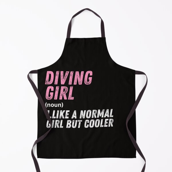 Item preview, Diving Girl Like A Normal Girl But Cooler designed and sold by WeirdlyRare.