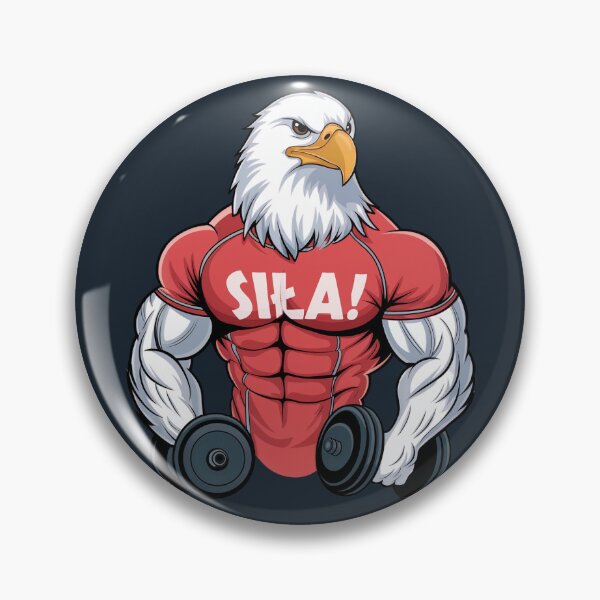 Item preview, SIŁA! Muscular Eagle Bodybuilder – Strength & Power designed and sold by Sza1a.