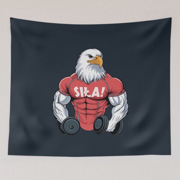 Item preview, SIŁA! Muscular Eagle Bodybuilder – Strength & Power designed and sold by Sza1a.