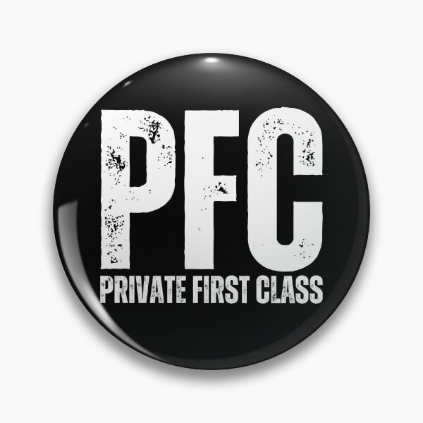 Item preview, PFC Private First Class – Bold Distressed Military Design Honoring U.S. Army Soldiers White Font designed and sold by GFamilyC.