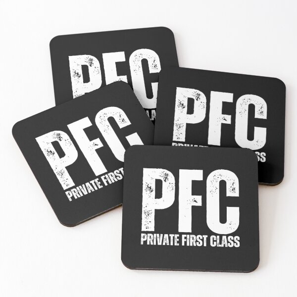 Item preview, PFC Private First Class – Bold Distressed Military Design Honoring U.S. Army Soldiers White Font designed and sold by GFamilyC.