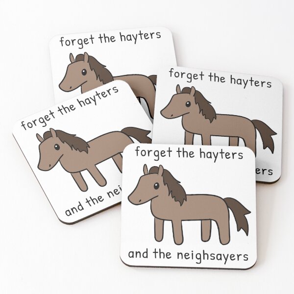 Item preview, Forget the Hayters and the Neighsayers Horse Doodle designed and sold by rornelson.