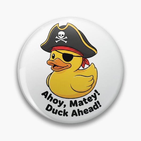 Item preview, Pirate Captain Rubber Duck Cruise Sticker designed and sold by StickersPort.