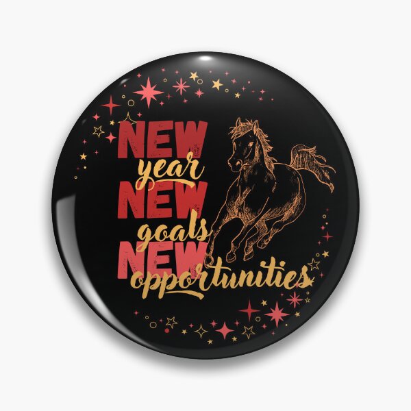 Item preview, New Year, New Goals, New Opportunities - Year of the Horse designed and sold by LadyInEverGreen.