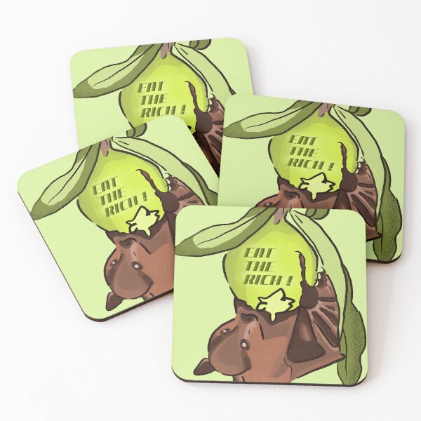 Item preview, EAT THE RICH (fig bat) designed and sold by pinkybat.