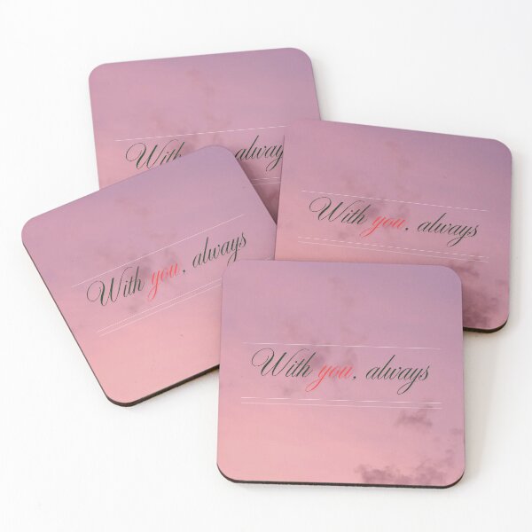 Item preview, With You, Always – Minimalist Romantic Love Quote Typography designed and sold by EverYouStudio.