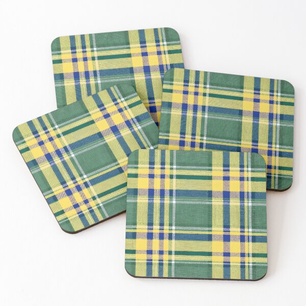 Item preview, Yellow, green, blue and white tartan designed and sold by MKV Design.