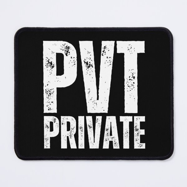 Item preview, PVT Private – Bold Distressed Military Design Honoring U.S. Army Soldiers White Font designed and sold by GFamilyC.