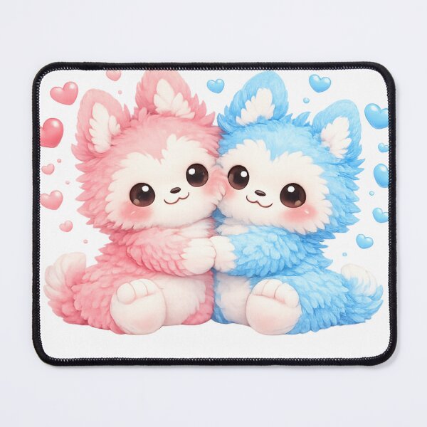 Item preview, Couple Baby Bubus Plush | Cute Kawaii Love Design | NixWing Comfort Collection designed and sold by NixFire.
